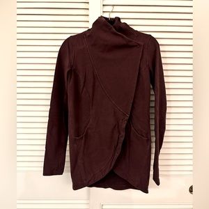 Lululemon Maroon Wrap Cardigan EUC